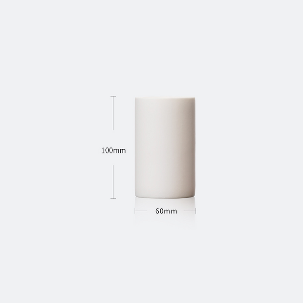 Cylindrical alundum crucible, capacity 5 to 1.000 ml Laborxing