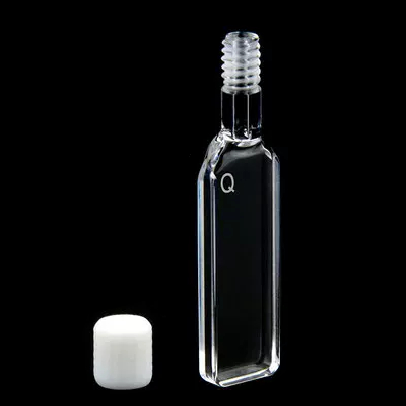 UV quartz cuvettes with PTFE screw cap, 4 clear windows Laborxing