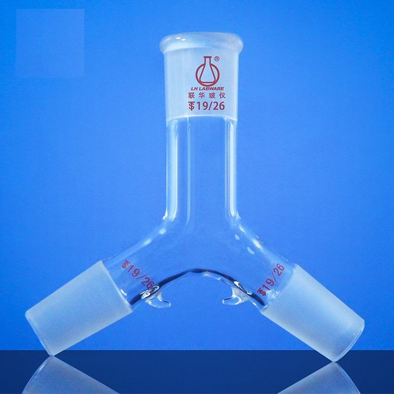 Schlenk 3way adapter with 1 socket and 2 cone Laborxing