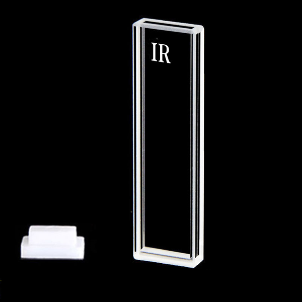 IR quartz micro cuvette with PTFE lid, lightpath 40 mm, 2 clear windows Laborxing
