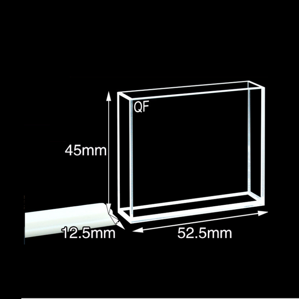 UV quartz marco cuvette with PTFE lid, 5 clear window Laborxing