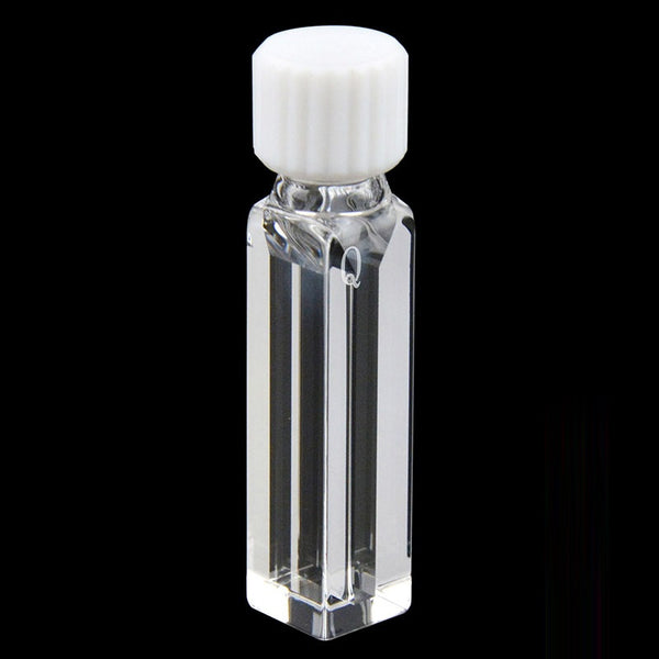 UV quartz semi-micro cuvette with screw cap , lightpath 10 mm, 4 clear windows