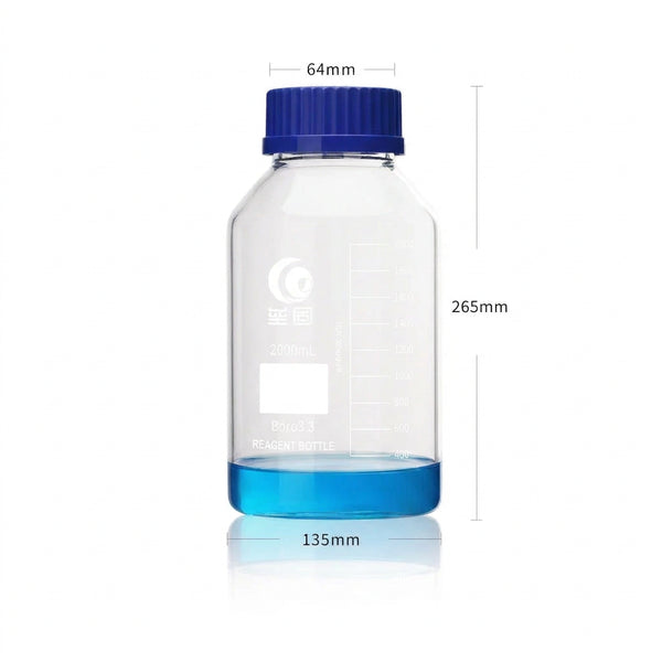 GL 80 Screw top bottle, clear glass, graduated, 250 ml to 1.000 ml Laborxing