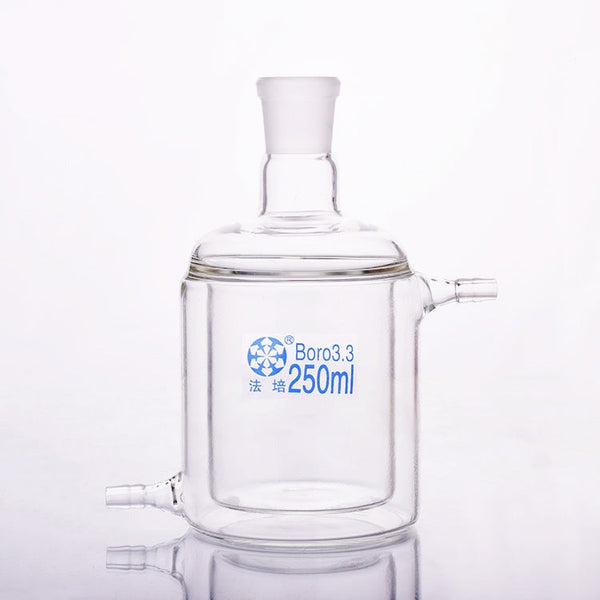 Double jacketed cylindrical flask with three necks, capacity 50 to 5.000 ml Laborxing