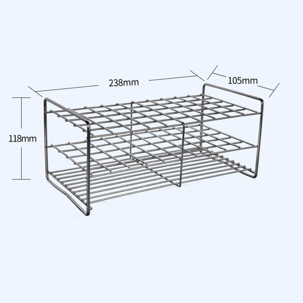 50 slots Test tube stand, stainless steel Laborxing