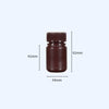 Wide mouth bottles with screw cap, Plastic PP ,brown, capacity 8 ml to 1000 ml Laborxing
