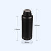 Wide mouth bottles with screw cap, Plastic HDPE, black, capacity 250 ml to 500 ml Laborxing