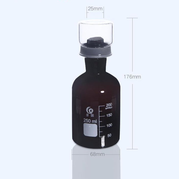Bod bottle with cover, brown glass, 125 ml to 1.000 ml Laborxing