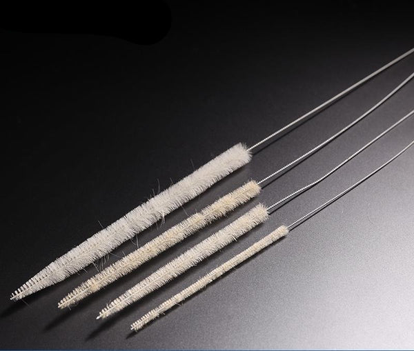 Cleaning brush for volumetric pipettes, galvanised twisted-in wire Laborxing