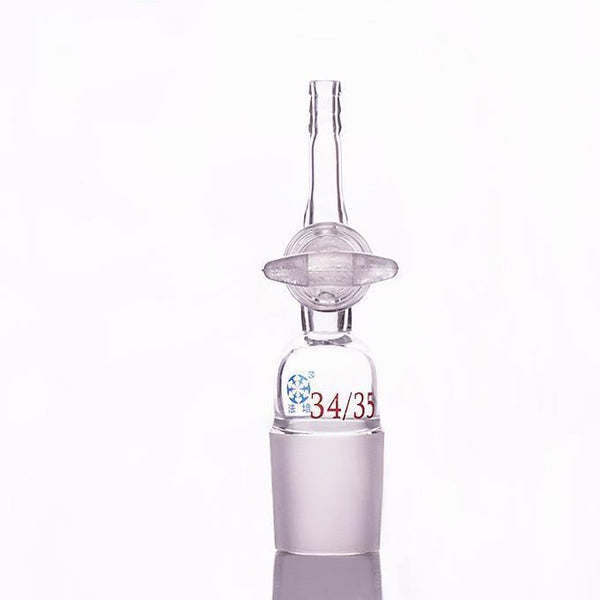 Connecting adapter with hose connector and stopcock Laborxing