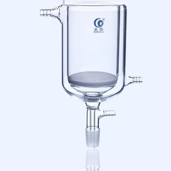 Double jacketed nutsche filter with frit and joint, 100 ml to 1.000 ml Laborxing