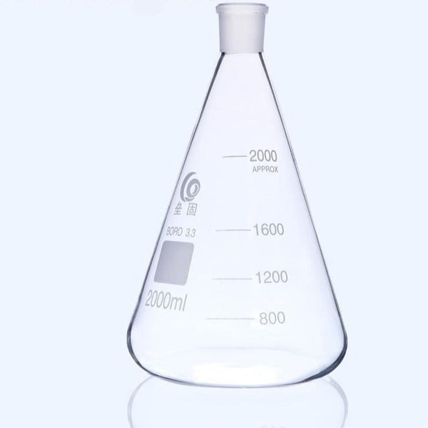 Erlenmeyer flask with ground glass joint, 25 ml to 10.000 ml Laborxing