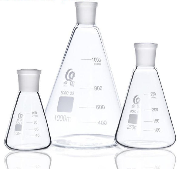 Erlenmeyer flask with ground glass joint, 25 ml to 10.000 ml Laborxing