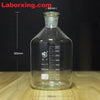 Narrow mouth bottle, clear glass, graduated, 60 ml to 20.000 ml Laborxing