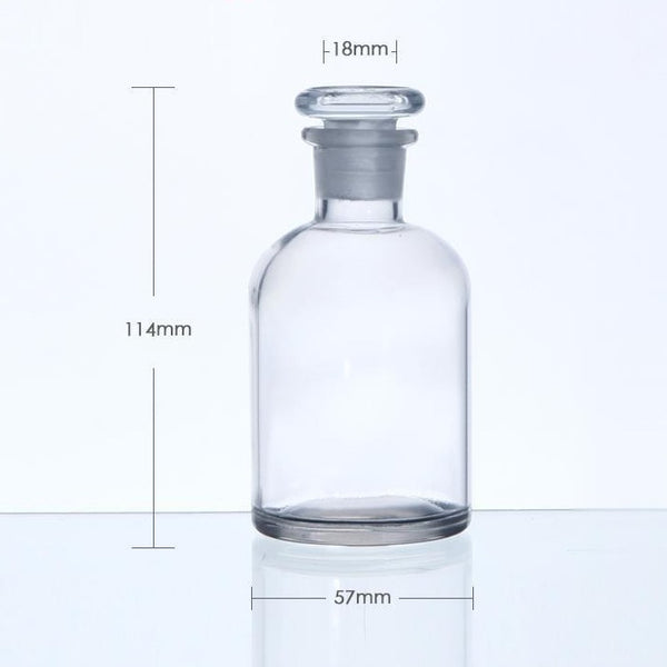 Narrow mouth bottle, clear glass, ungraduated, 30 ml to 1.000 ml Laborxing