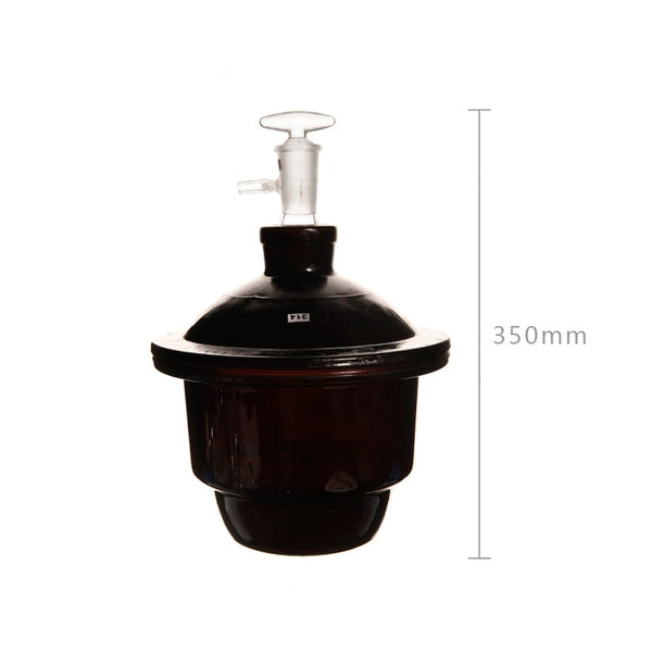 Vacuum Desiccator with tube and stopcock, brown glass Laborxing