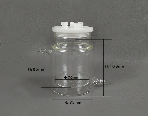 Sealed electrochemical cell with water jacket, capacity 50 to 1.000 ml Laborxing