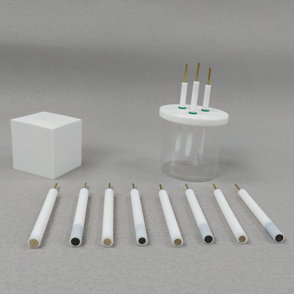 3 mm Metall disc working electrodes with PTFE rod Laborxing