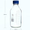 Screw top bottle, clear glass, graduated, 25 ml to 1.000 ml Laborxing