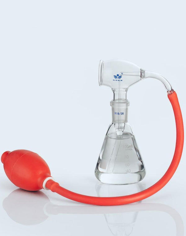 TLC atomiser with erlenmeyer flask and rubber ball, capacity 30 to 100 ml Laborxing