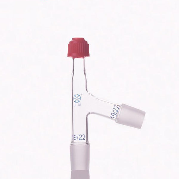 Thermometer adapter with 75° connecting tube and joint Laborxing