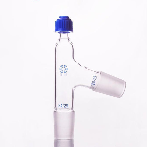 Thermometer adapter with 75° connecting tube and joint Laborxing