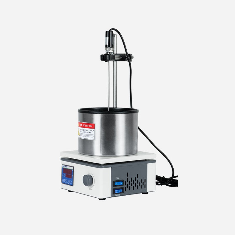 Oil bath with magnetic stirrer