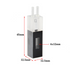 UV quartz micro black flow through cell,lightpath 10 mm