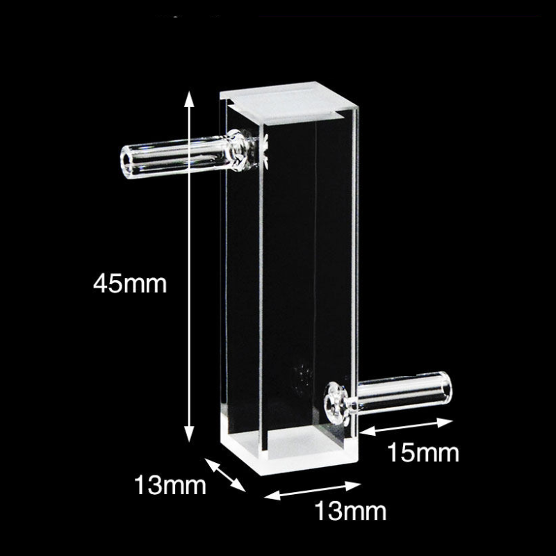 UV marco flow through cells with quartz tube,lightpath 10 mm