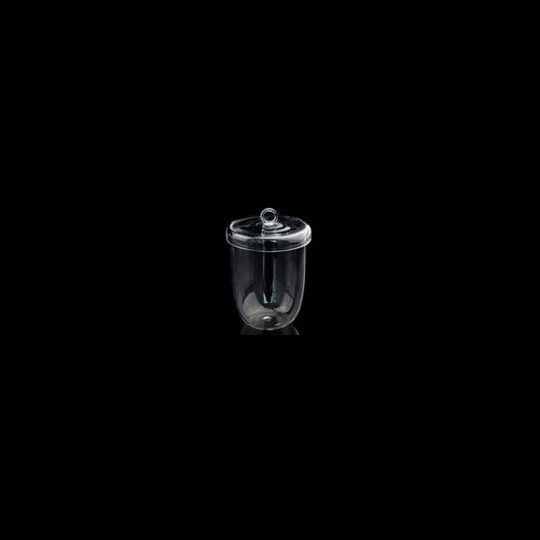 Quartz crucible with cover, capacity 5 to 300 ml Laborxing