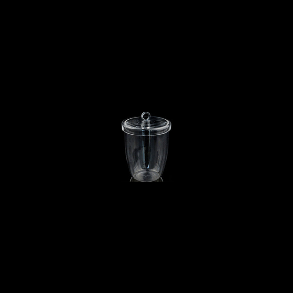 Quartz crucible with cover, capacity 5 to 300 ml Laborxing