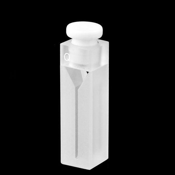 UV micro fluorescence Cuvette with PTFE Stopper, Lightpath 10 mm, 2 clear windows Laborxing