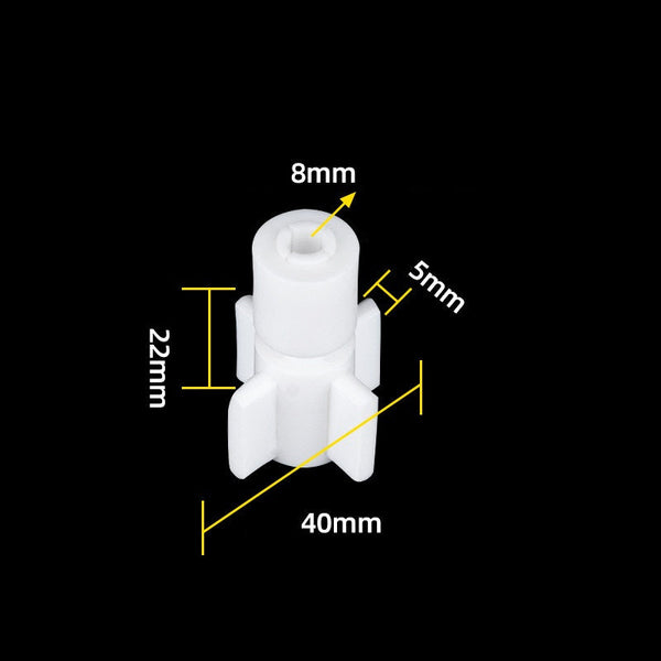 PTFE Stirring propeller with 4 blades, for Ø 8 mm shaft Laborxing