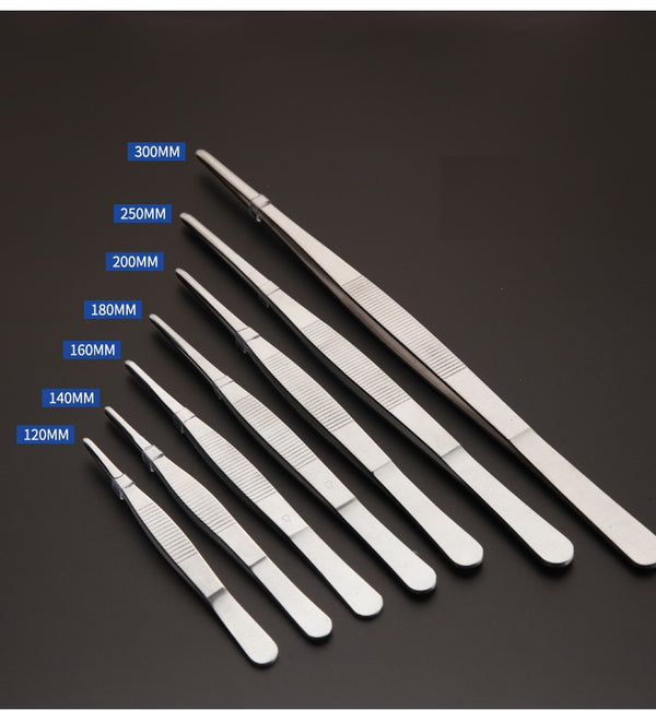 Tweezers with straight blunt, length 10 to 30 cm Laborxing