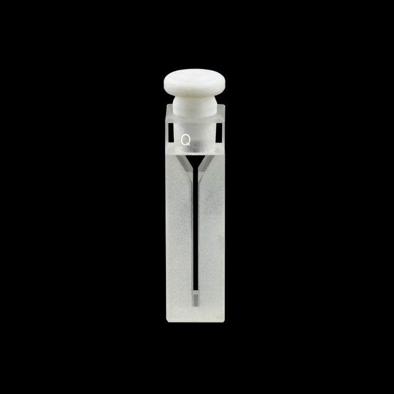 UV quartz semi micro cuvettes with PTFE stopper, Lightpath 10 mm, 2 clear windows