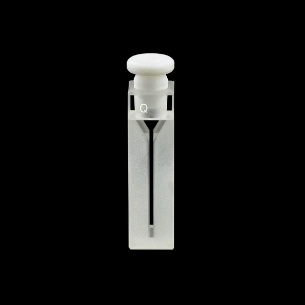 UV quartz Narrow Width Cuvette with PTFE Stoppers ,2 Clear Windows Laborxing