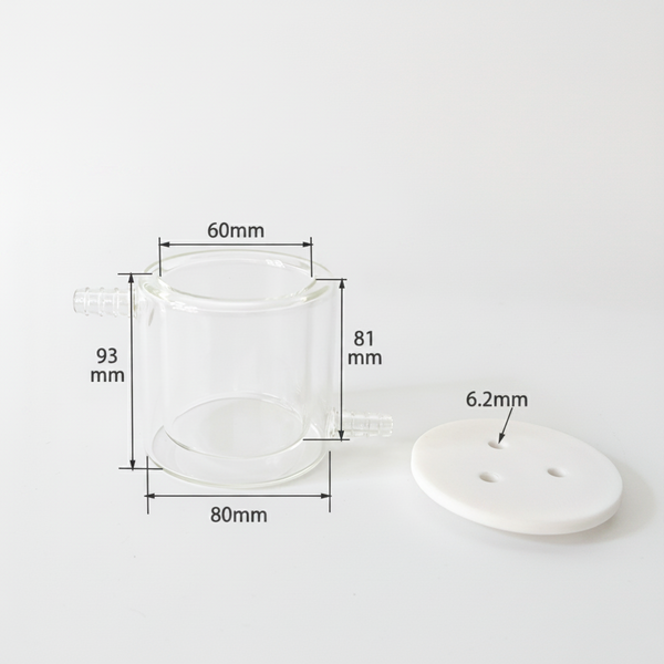 Standard electrochemical cell with water jacket, capacity 30 to 300 ml Laborxing