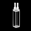 10 mm Quarz-Durchflusszelle mit M4-Gewinde, 4 transparenten Fenstern
