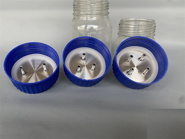 Tapón rosca GL80 con distribuidor múltiple para frascos HPLC Laborxing