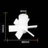 PTFE Stirring propeller with 4 blades, 45° pitched, for Ø 7 mm shaft Laborxing
