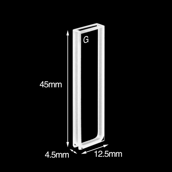 Standard short path length optical glass cuvettes, 2 clear windows Laborxing