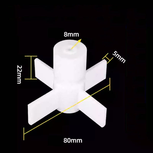 PTFE Stirring propeller with 4 blades, for Ø 8 mm shaft Laborxing