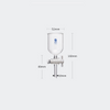 Cylindrical funnel with PTFE stopcock,50 to 1.000 ml Laborxing