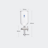 Cylindrical funnel with PTFE stopcock,50 to 1.000 ml Laborxing