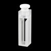UV micro fluorescence Cuvette with PTFE Stopper, Lightpath 10 mm, 2 clear windows Laborxing