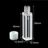 UV quartz micro cuvette with PTFE screw cap, 4 clear windows Laborxing