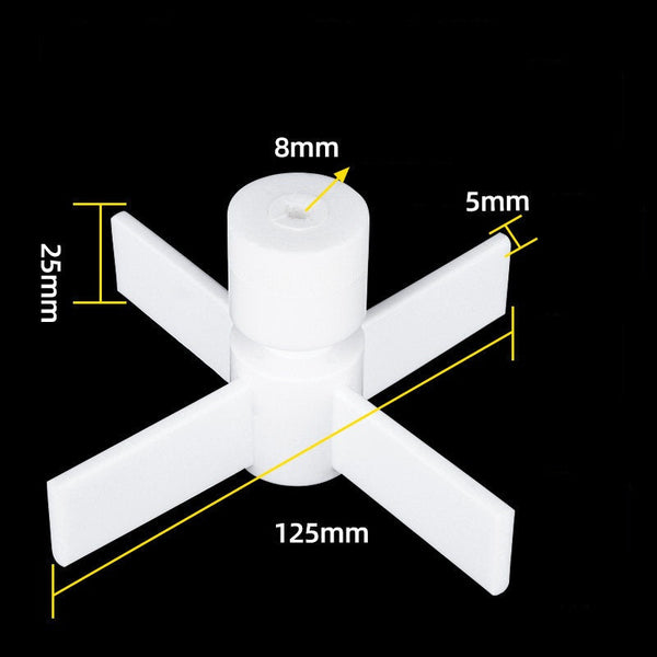 PTFE Stirring propeller with 4 blades, for Ø 8 mm shaft Laborxing