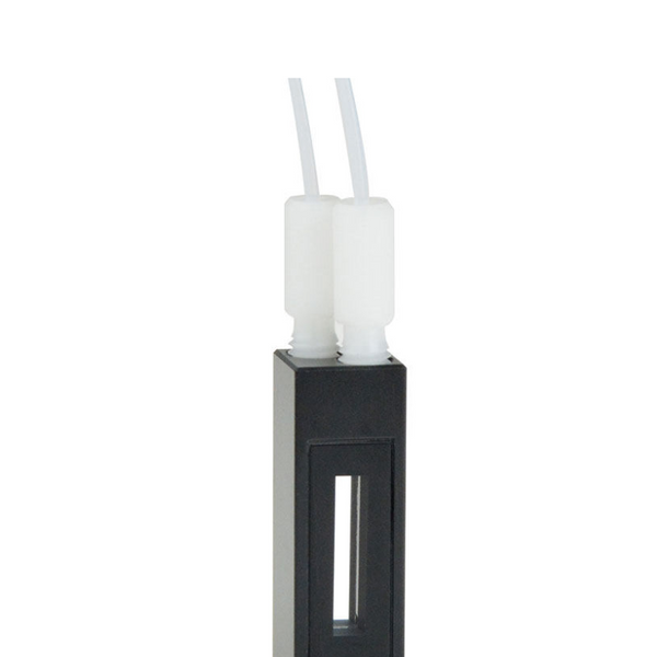 Sub-Micro tablet dissolution cell with PTFE tubing and 3.5x17.5mm window,2 clear windows