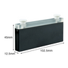UV quartz micro black cuvette with PTFE stopper, lightpath 100 mm, 2 clear windows Laborxing