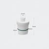 PTFE stirrer bearing adapter with sealing ring, for 7 mm stirrer Laborxing